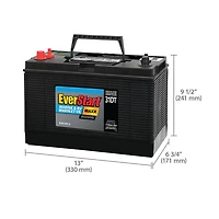 EverStart MARINE MAXX-DC31DT – 12 Volt, Batterie Marine/VR, groupe 31, 800 ADM