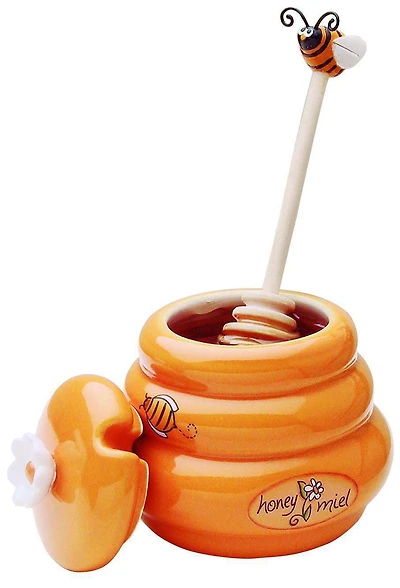 Pot a miel Joie Mini pot à miel et louche.