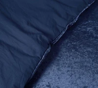 Ensemble de housse de duvet en velours froissé de couleur unie de Swift Home