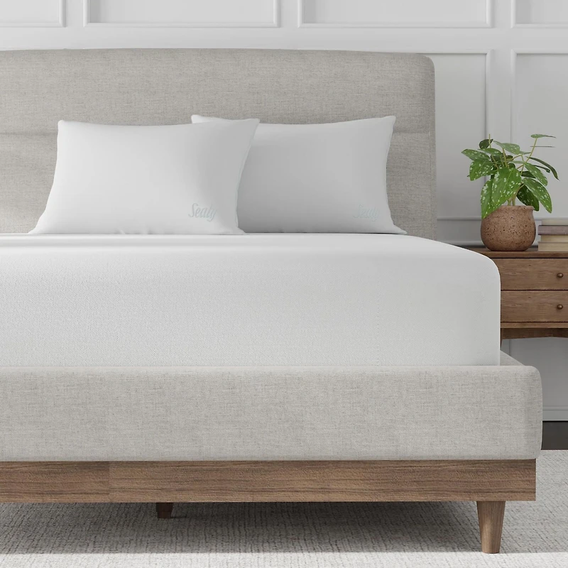 Oreiller de Lit en Alternative au Duvet Lavable en Machine Sealy Smooth Support - Standard L'oreiller Sealy®