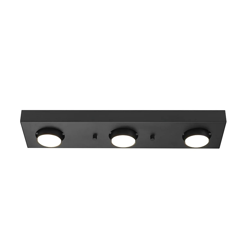 Bleecker 3-Light LED Integrated Track Lighting, Matte Black, 21 Watts, 1200 Lumens, 3000 Kelvin, 90 CRI