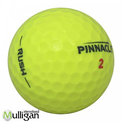 Mulligan - 12 balles de golf récupérées Pinnacle Rush 4A, Jaune