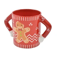 TEMPS DE VACANCES GINGERBREAD MAN DESIGN UGLY SWEATER TASSE