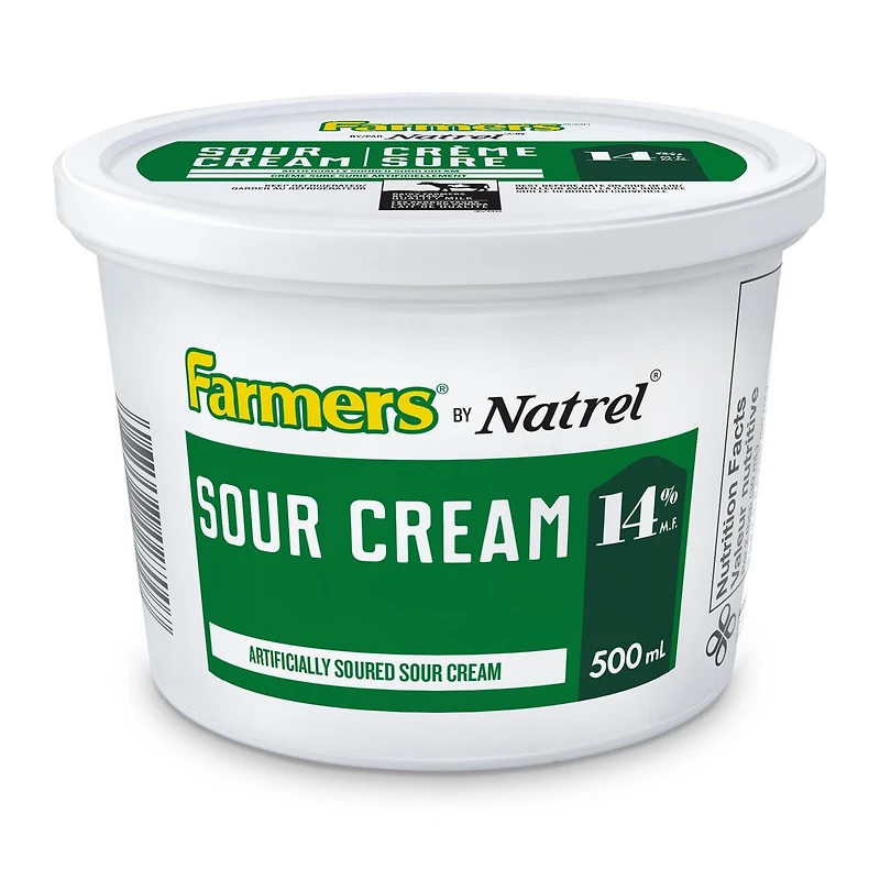 Farmers by Natrel 14% Regular Sour Cream, 500 mL
