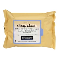 Neutrogena Deep Clean Makeup Removing Wipes, Oil-Free