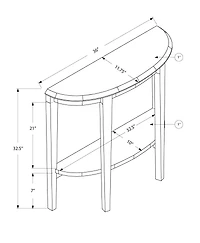 Monarch Specialties Table D'appoint, Console, Entrée, Étroit, Sofa, Salon, Chambre À Coucher, Stratifié, Brun, Contemporain, Moderne