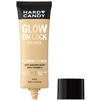 Hard Candy Glow On Lock Water-based Illuminating 12-Hour Hold Face Primer with Vitamin C, 1.52 fluid ounces