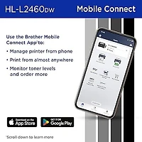 Brother HL-L2460DW Imprimante laser monochrome pour bureau compatible avec l’Abonnement Refresh, avec impression mobile et recto verso et cartouche de 700 pages