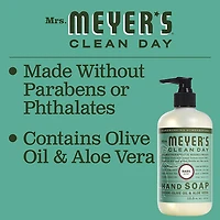 Mrs. Meyer's® Clean Day Savons pour les mains - Parfum de Basilic