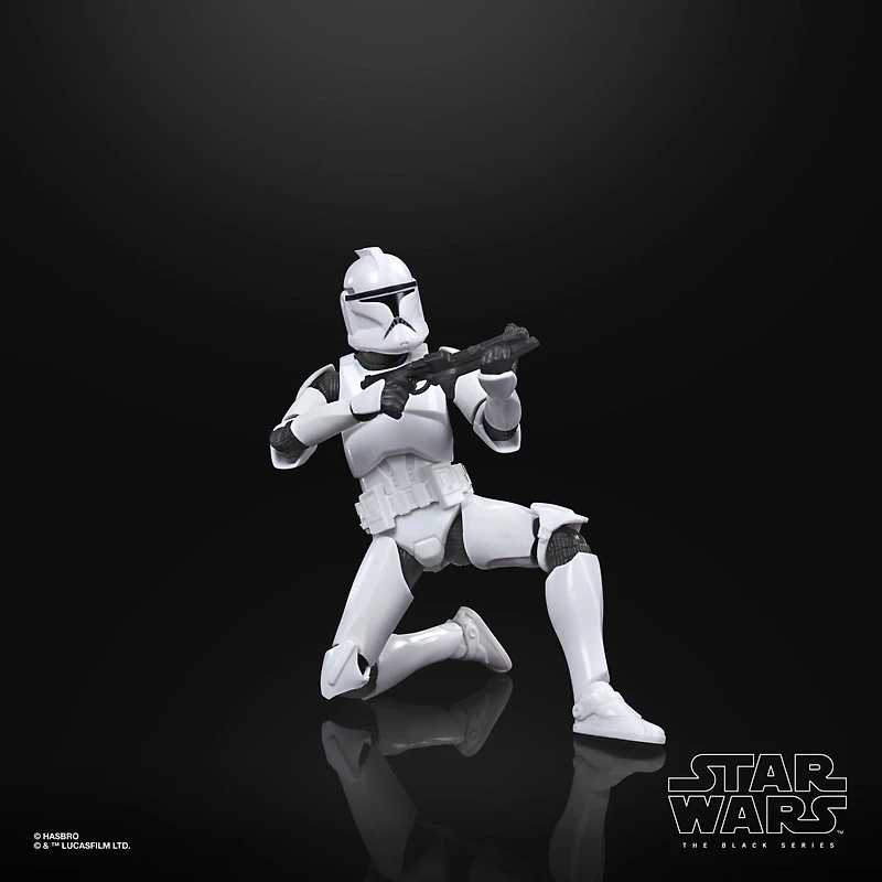 Star Wars The Black Series Phase I Clone Trooper Toy 6-Inch Scale Star Wars: The Clone Wars Collectible Action Figure, Kids Ages 4 and Up