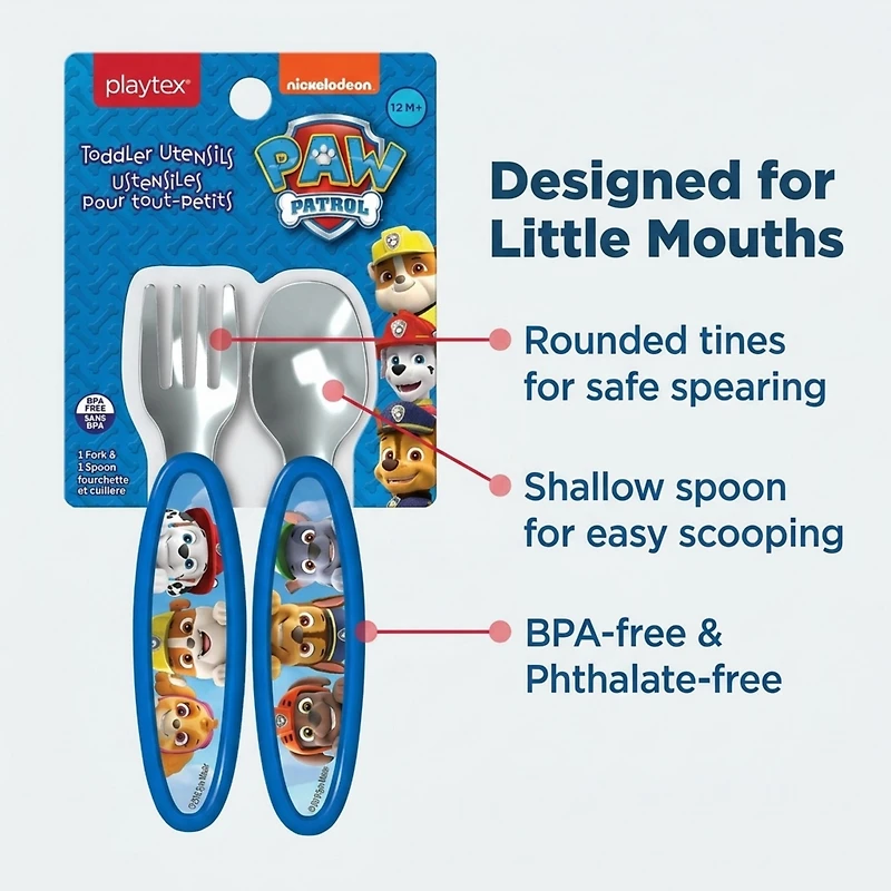 Playtex Baby® Paw Patrol™ Fork & Spoon | 1 Pack