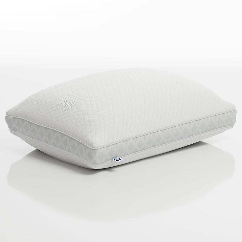 Sealy Oreiller de lit Spa Comfort, S/Q – soutien ferme, tissu en tricot doux rafraîchissant