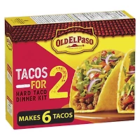 Old El Paso Tacos Pour 2 Ensemble de Dîner, Taco Rigides, 94 g, 6 6 pièces 94g