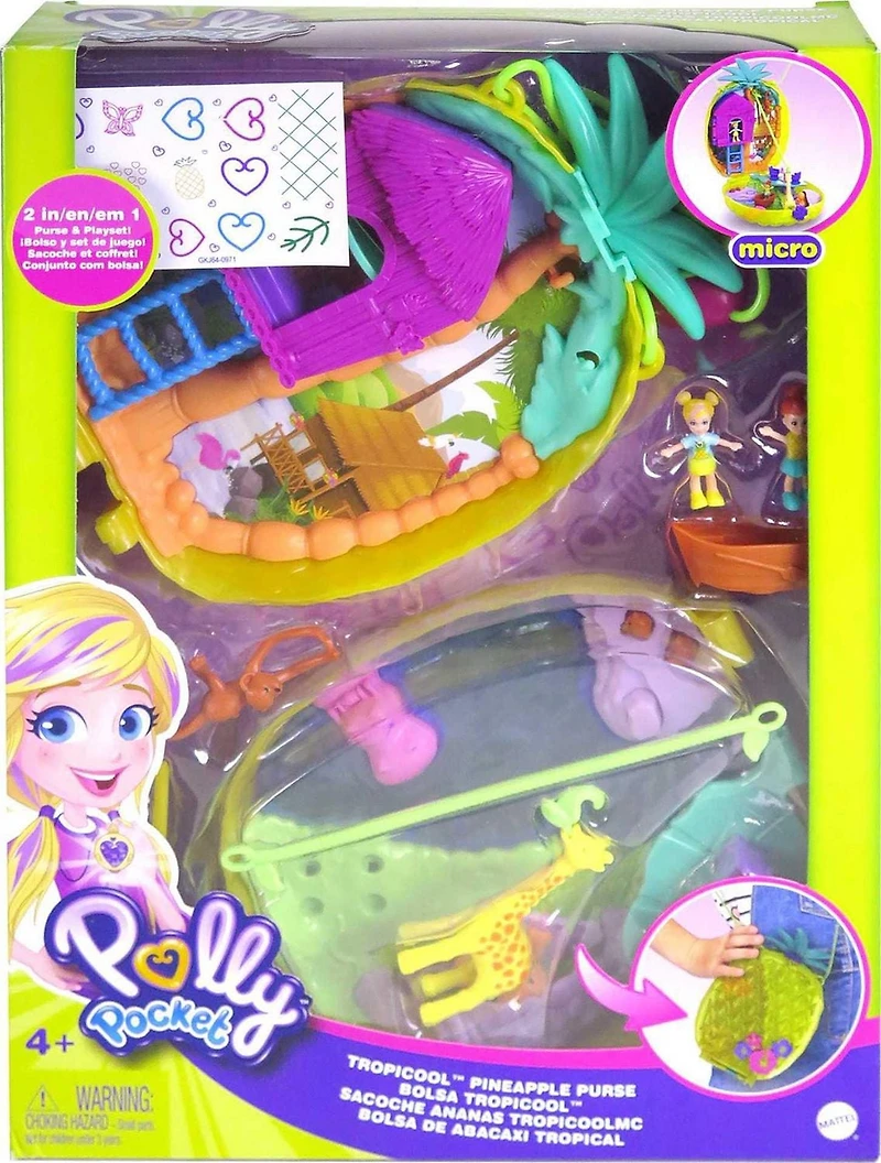 Polly Pocket Tropicool Pineapple Wearable Compact Purse