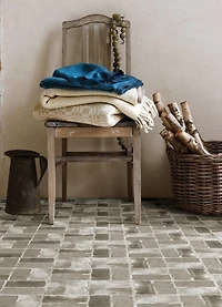 FloorPops Ensemble de 20 carreaux de sol Harvard Brique Grise Peel & Stick