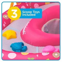 SwimSchool Grow-With-Me Babyboat avec auvent et 3 jouets - Sirène BabyBoat avec auvent et jouets
