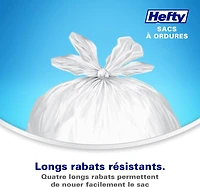 Hefty Garbage Bags, Strong Small 25 Litres White Kitchen, 55 Bags