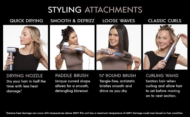InfinitiPro by Conair DigitalAIRE Wet-to-Dry Hot Air Multi Styler with Styling Technology, Multi head dryer & styler