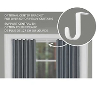 Mainstays Heavy Duty Tension Window Curtain Rod, No Drilling, Adjustable, 28" - 48"