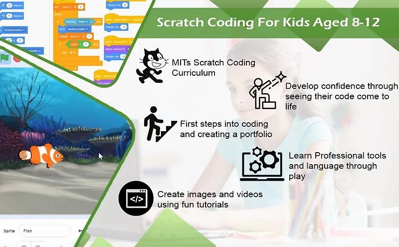 Coding for Kids - Learn Block Coding with Scratch Course Age 8+ [Digital Download]
