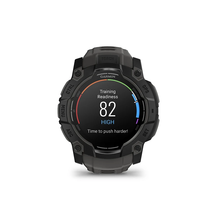 Garmin Instinct® 3 AMOLED GPS Smartwatch - 50-mm - Charcoal Black with Black Band