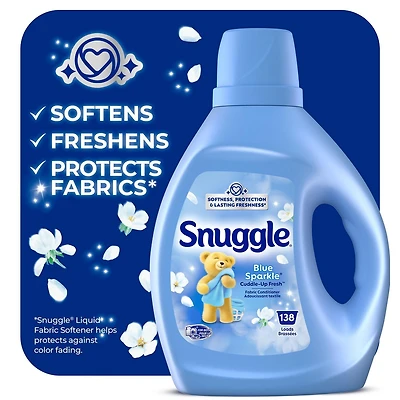 Snuggle Cuddle-Up Fresh adoucissant textile, 138 brassées, 2,77 l 1 bouteille, 2,77 l