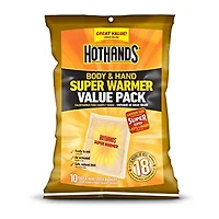 HotHands Body & Hand Super Warmer Value Pack, Enjoy up to 18 hours of safe, comfortable<br>long lasting heat with each warmer.