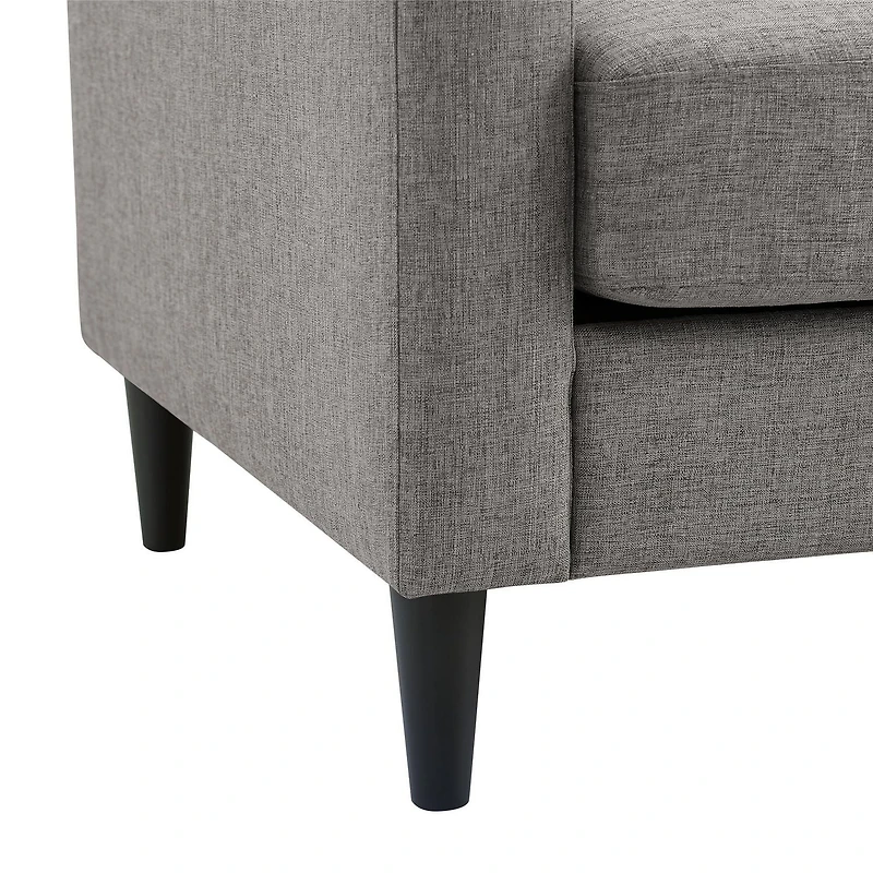 Dorel Living Kaci réversible contemporain rembourré en coupe, gris