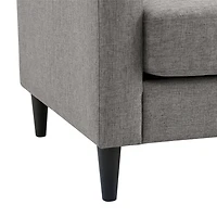 Dorel Living Kaci réversible contemporain rembourré en coupe, gris