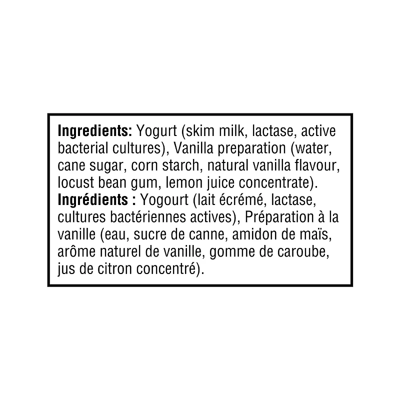 Oikos Yogourt grec, 30% moins de sucre, sans matières grasses, Vanille 4 x 100 g