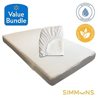 Matelas de berceau mini organique Simmons et protection Matelas mini bio pour bébé