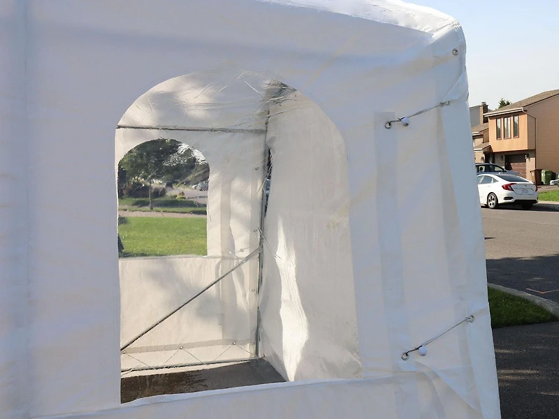 Car Shelter 11 ft. X 16 ft. in White