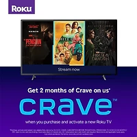 Philips 43" 1080p LED Roku Smart TV 43PFL4775/F6 B, 3 HDMI, 1 USB