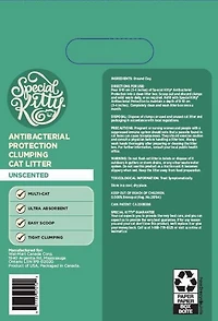 Special Kitty protection antibactérienne agglomérante litière pour chats 22 kg