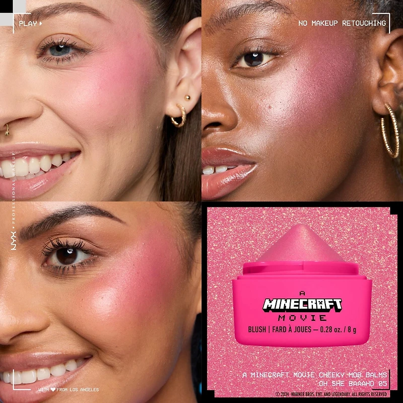 NYX Professional Makeup A MINECRAFT MOVIE Cheeky Mob Balms
