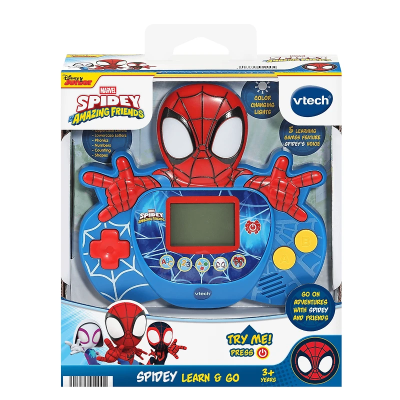 VTech Spidey and his Amazing Friends Spidey Learn & Go for Kids - Walmart Exclusive - English Version, 3+ Years