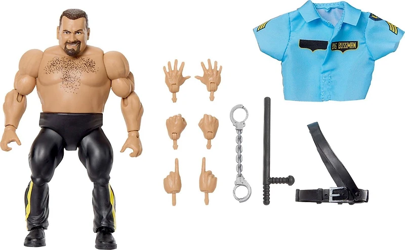 WWE Superstars Figurine articulée et accessoires Big Bossman