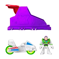Imaginext Coffret lanceur inspiré de Toy Story, Figurine de Buzz l'Éclair