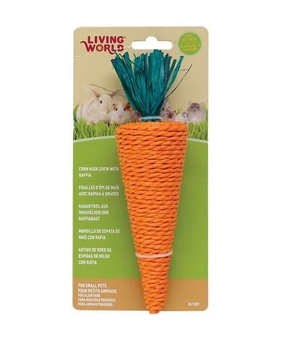 Living World Nibblers Corn Husk Chew, Carrot