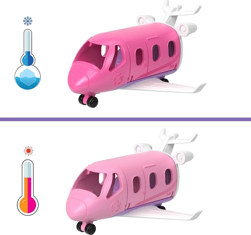 Barbie Mini BarbieLand Assortiment avec poupée de 4 cm et véhicule emblématique qui change de couleur (les modèles peuvent varier)