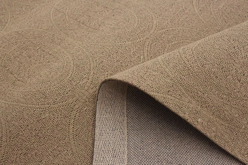 ECARPETGALLERY 4'8" x 6'8" Transitional Collage Handmade Area Rug for Living Room, Dining Room and Bedroom in Brown