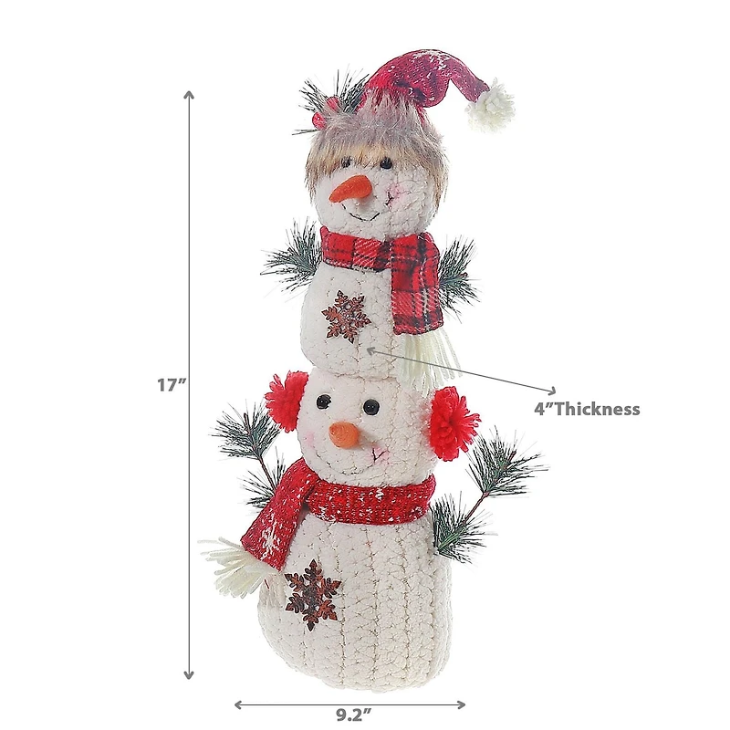 Peluche Double Bonhomme De Neige
