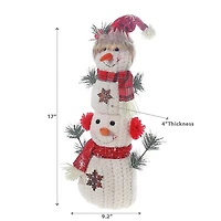 Peluche Double Bonhomme De Neige