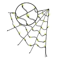 Green Spider Web Lights - 3 Ft, Halloween Décor