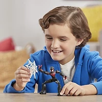 Marvel Spider-Man Bend and Flex  - Figurine flexible Miles Morales de 15 cm, incluant accessoire