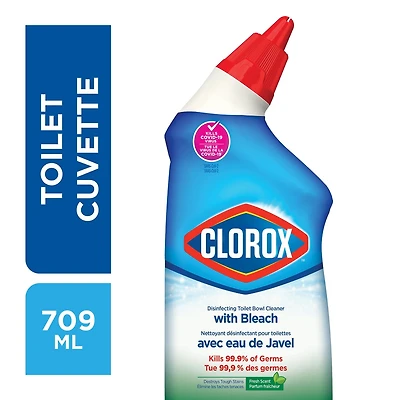 Nettoyant désinfectant pour toilettes avec eau de Javel Clorox®, 709 mL