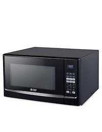 Micro-ondes Commercial Chef de 1,4 pied cube avec 10 niveaux de puissance, petit micro-ondes avec bouton-poussoir, micro-ondes de 1 100 watts avec panneaux de commande numériques
