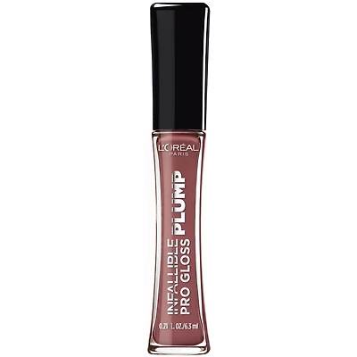 L'Oreal Paris Infallible Pro-Gloss Lip Plumper with Hyaluronic Acid, Mirror 600, 0.21 fl. oz., Hydrating Plumping Gloss