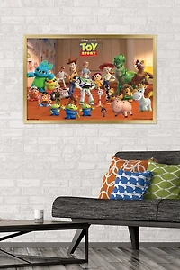 Disney Pixar Toy Story 4 - Collage Wall Poster, 22.375" x 34" Framed