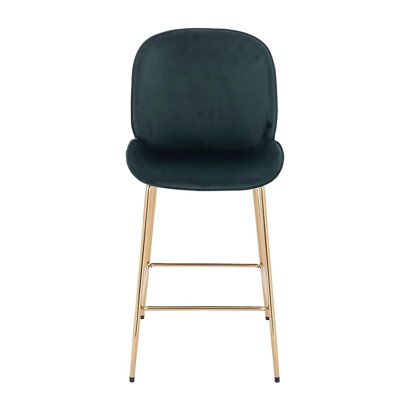 Plata Import Lotus Stool in Green